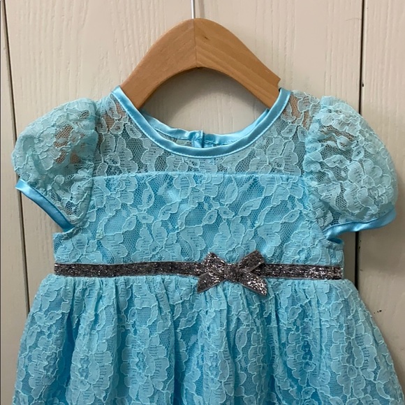 George Blue Lace Special Occasion Dress - Picture 2 of 7